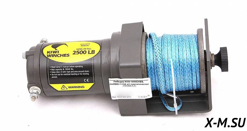 Лебедка KIWI WINCHES Lbs2500 (1134 кг) синт. трос Лебедка KIWI WINCHES Lbs2500 (1134 кг) синт. трос