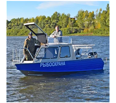 Алюминиевый катер WYATBOAT Неман 550 с каютой